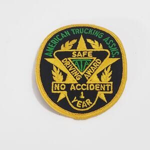 American Trucking Association Safe Driving Award No Accident 1 Year Patch